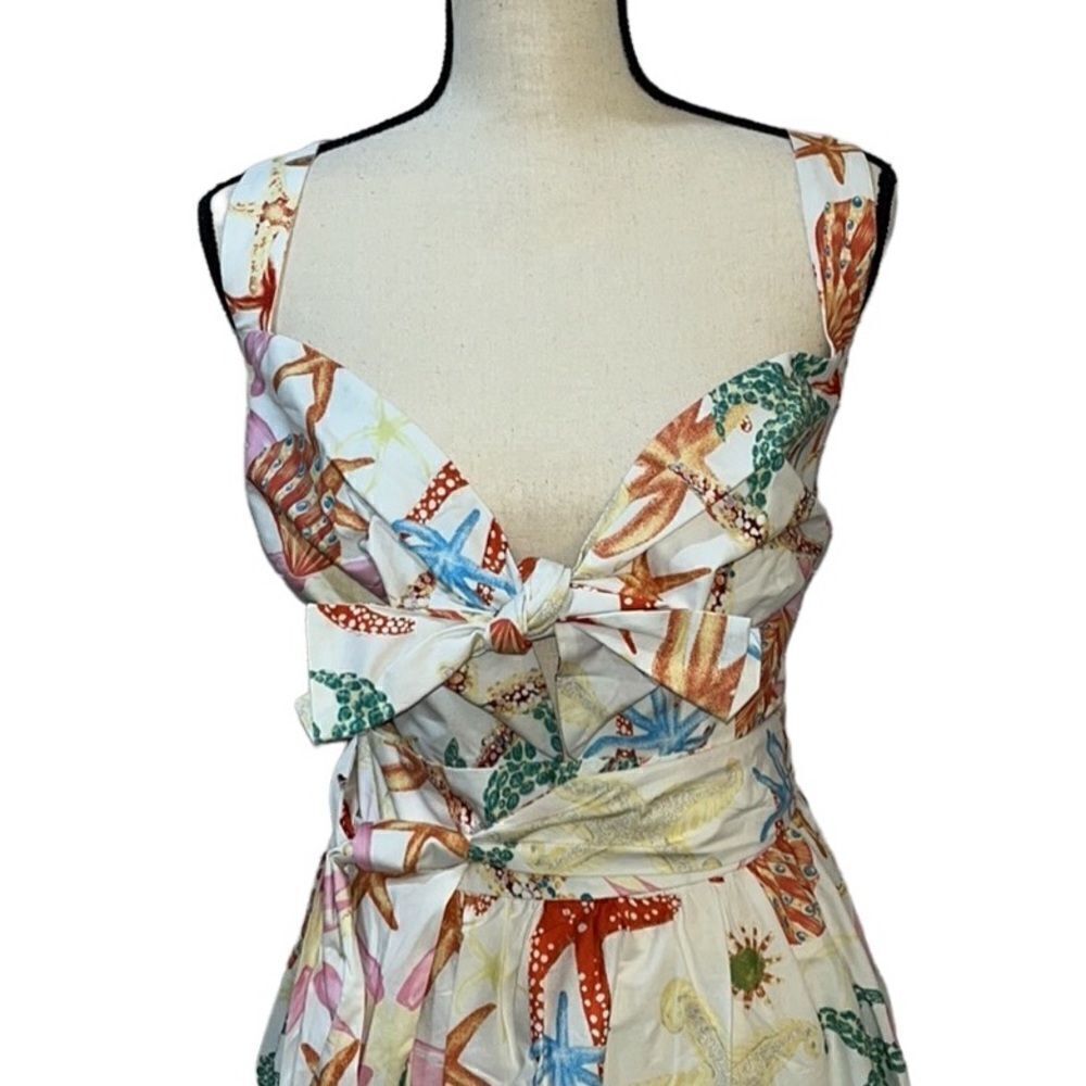FTF Sleeveless Flair Seashell Print Dress - Picture 3 of 14
